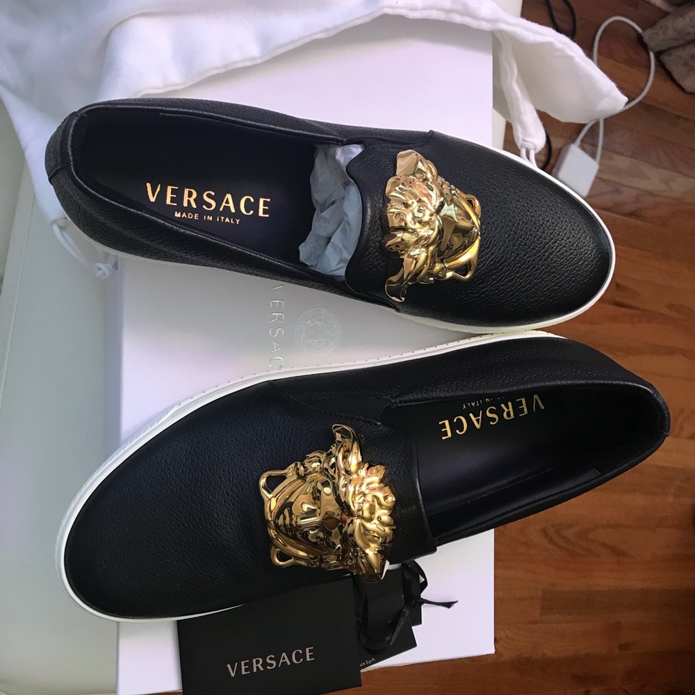 Brand new Men Versace Palazzo Slip- on Sneakers